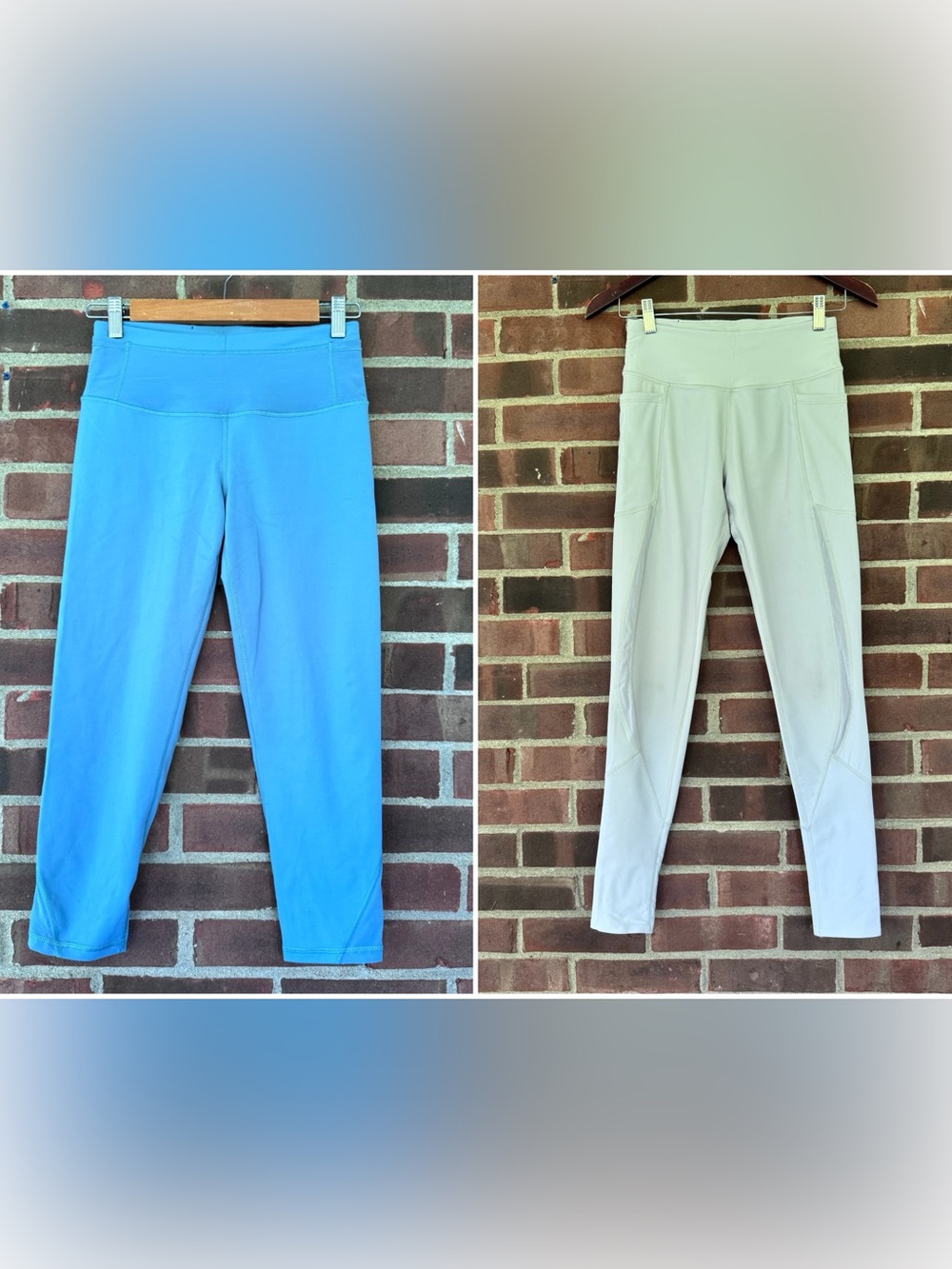 Victoria Sport Leggings Set of 2 Women Small Blue Gray Yoga Athletic Pants